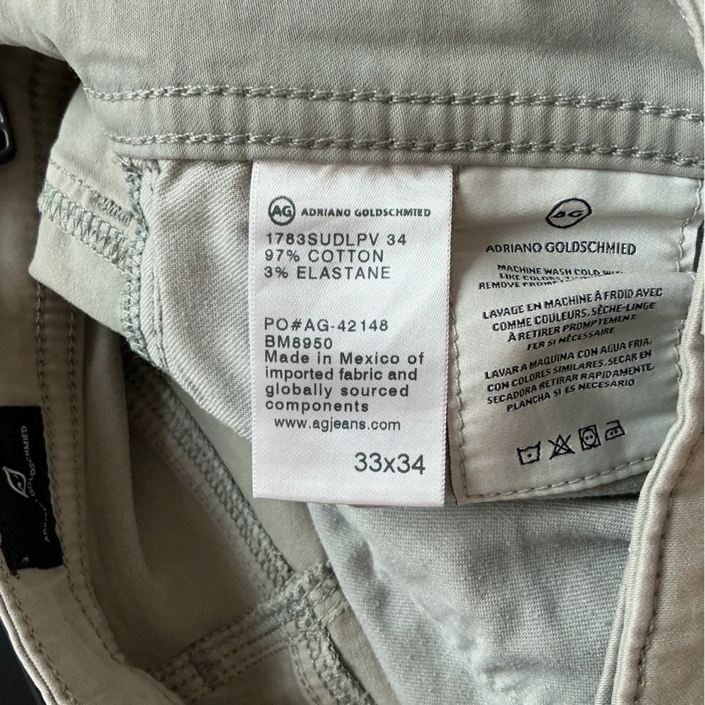 AG Adriano Goldschmied The Tellis Modern Slim Pants 33/34 - Picture 4 of 4